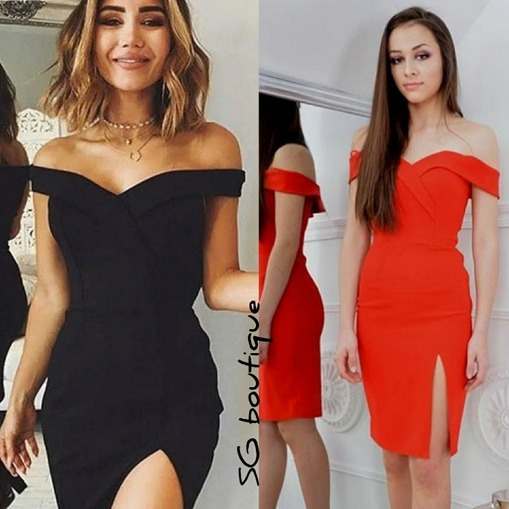 🆕⭐ Sassy Red off shoulder mini dress